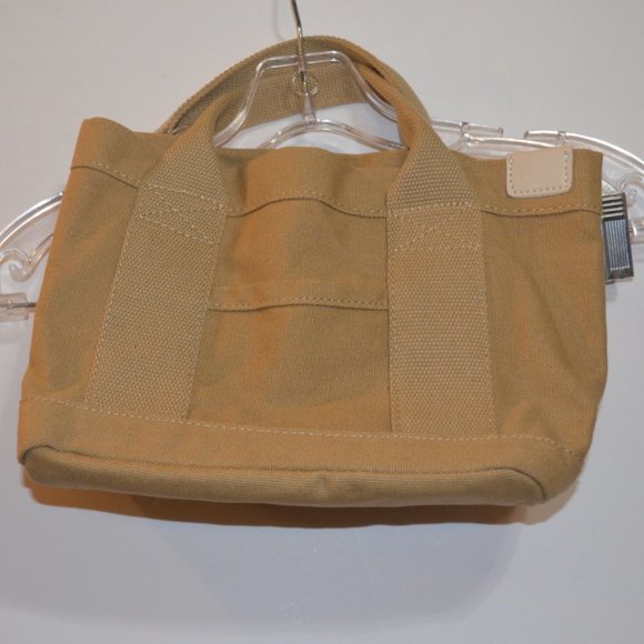 Unknown Source Canvas Hand Bag Purse Beige Durable Inside Sections Pockets 12x8' - Picture 6 of 6